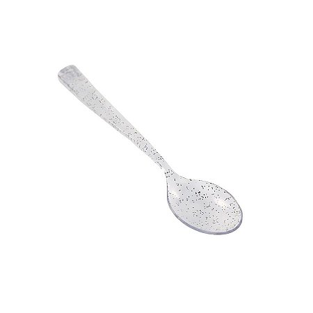 Mini Colher Com Glitter - Prata - 12,5cm - 50 unidades - Cromus - Rizzo