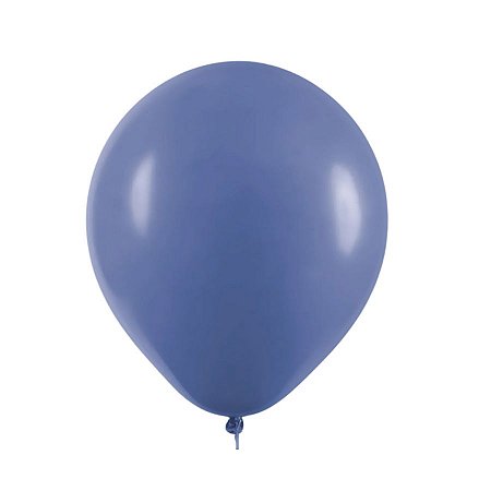Balão de Festa Redondo Profissional Látex Liso - Azul Jeans - 1 unidade - Art-latex - Rizzo