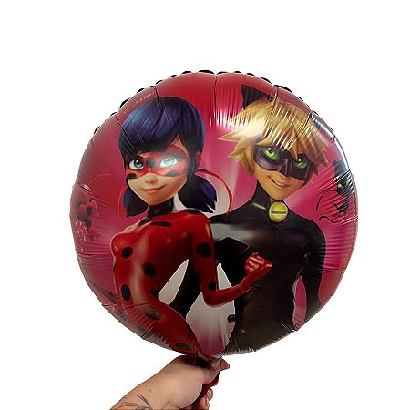 Balão de Festa Microfoil 32cm - Ladybug - 10 unidades - Rizzo