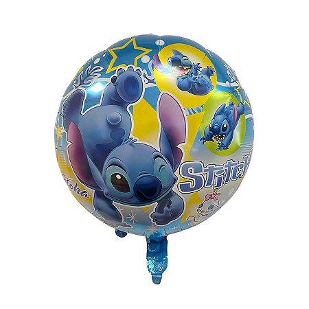 Balão de Festa Microfoil 32cm - Stitch Aloha - 10 unidades - Rizzo