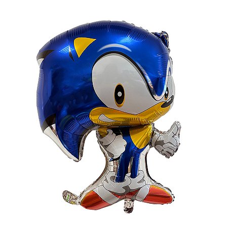 Balão de Festa Microfoil 49cm - Sonic - 1 unidade - Rizzo