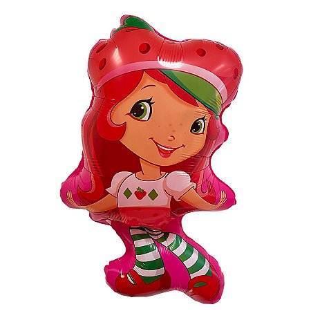 Balão de Festa Microfoil 61cm - Moranguinho - 1 unidade - Rizzo