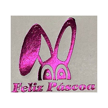 Etiqueta De Páscoa Rosa – Orelhas e Olhos de Coelho – 3cm - 100 unidades - Rizzo