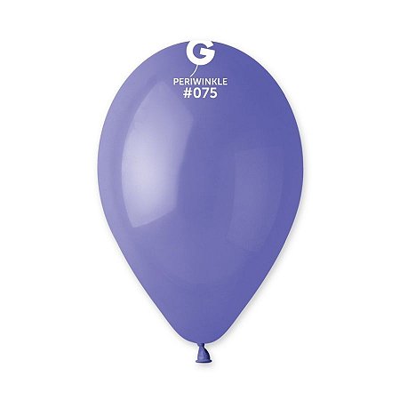 Balão de Festa Látex Liso - Periwinkle (Azul Lavanda) #075 - 1 unidade - Gemar - Rizzo