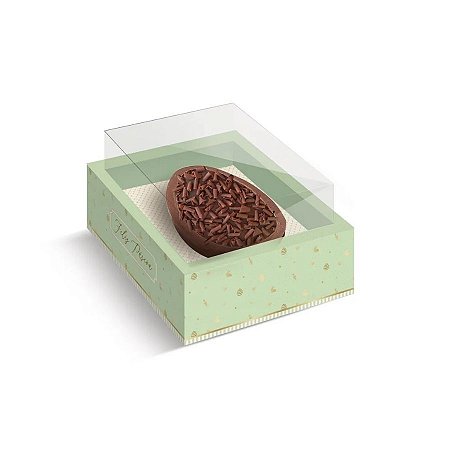 Caixa New Moldura para Meio Ovo Com Visor - Quinn Verde - 6 unidades - Cromus - Rizzo