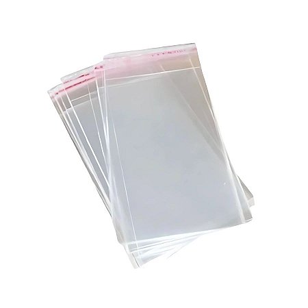 Saco Adesivado Sem Furo - 10x40cm - 100 unidades - Rizzo