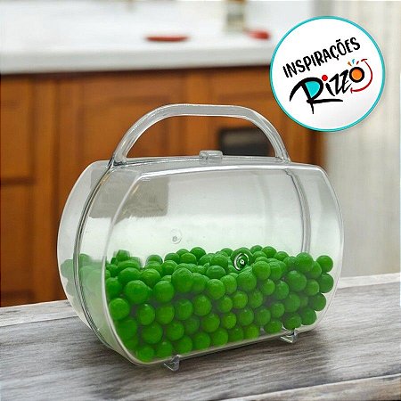 Maleta Acrillica para lembrancinha Transparente - 10,5cm - 1 unidade - Rizzo
