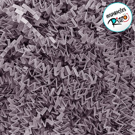 Palha Decorativa de Papel Prata - 100g - 1 unidade - Rizzo