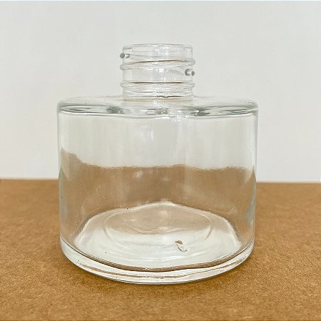 Frasco para Perfumaria de Vidro Redondo Largo - Picolo Transparente - 130ml - 1 unidade - Rizzo