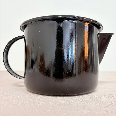 Caneca Com Bico para Derreter Velas - Preto - 750ml - 13cm - 1 unidade - Rizzo