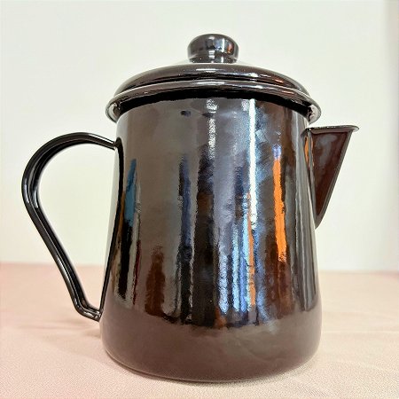 Leiteira Tradicional para Derreter Velas - Modelo Mãe Agata - Preto - 935ml - 17cm - 1 unidade - Rizzo