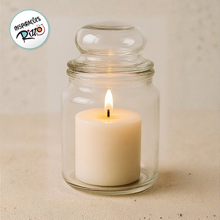 Pote de Vidro com Tampa Hermética - 9,3x3,3cm - 100ml - 1 unidade - Rizzo