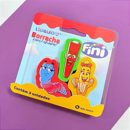 Mini Borracha com Cheiro - 3,5cm - 3 unidades - Fini - Rizzo