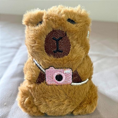 Capirava Chaveiro De Pelucia Com Espelho Duplo - Com Camera - 10x8,5cm - 1 unidade - Rizzo