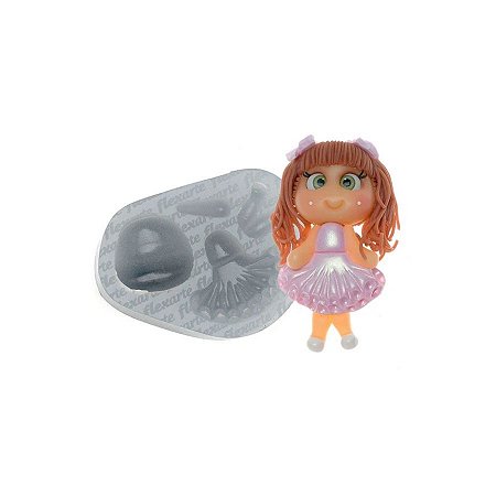 Molde de Silicone Bonequinha - Ref. 623 - 1 unidade - Flexarte - Rizzo