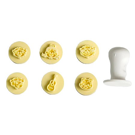 Kit Carimbos - Chico Bento - 2,5 cm  - 7 unidades - BlueStar - Rizzo