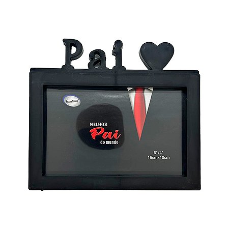 Porta Retrato Pai - Melhor Pai Do Mundo - 17,2x15,5cm - 1 unidade - Rizzo