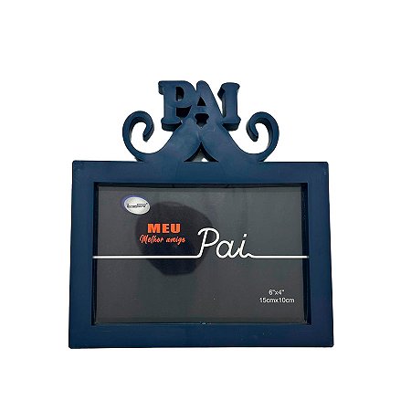 Porta Retrato Bigode - Meu Melhor Amigo Pai - 16,8x17,3cm - 1 unidade - Rizzo