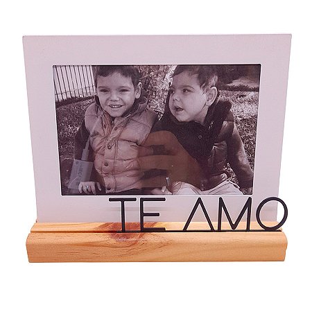 Porta Retrato Te Amo - Preto - 1 unidade - Rizzo