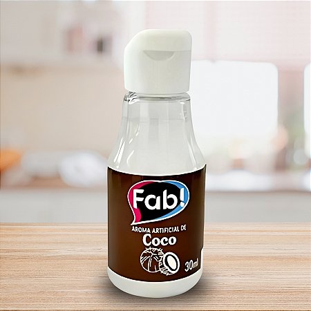 Aroma Artificial Alimentício de Coco - 30ml - 1 unidade - Fab - Rizzo