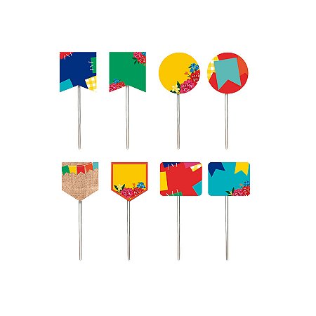 Espeto para Doces - Arraia 2 Sortidos - 14 unidades - Cromus - Rizzo