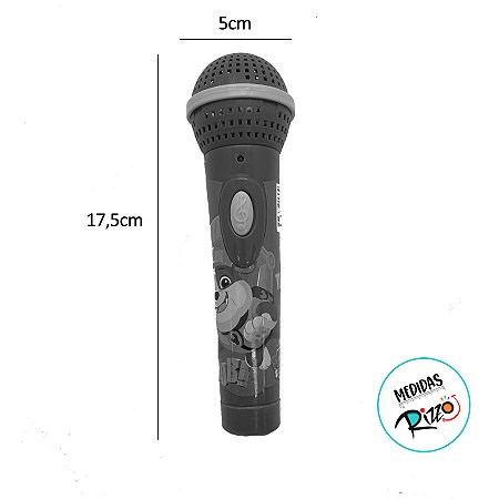 Brinquedo Microfone Patrulha Canina - Azul Escuro - 17,5cm - 1 unidade - Rizzo