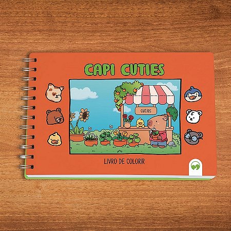 Livro Ilustrado para Colorir - Capi Cuties - 64 páginas - 1 unidade - Rizzo