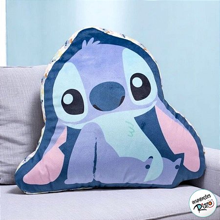 Almofada Formato Stitch Ohana - 32cm - 1 unidade - Disney Original - Rizzo