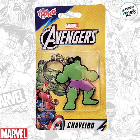 Chaveiro Emborrachado Hulk - Vingadores - 6cm - 1 unidade - Disney Original - Rizzo