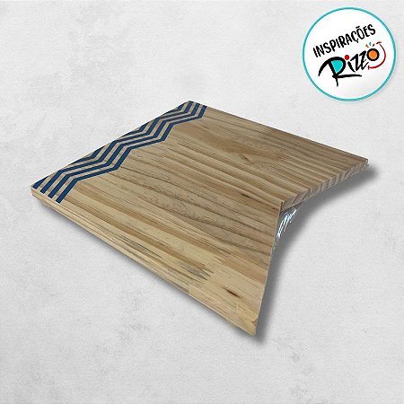Tábua De Madeira - Festa Junina Banderola Azul Grande - 24,5x24,5cm - 1 unidade - Cromus - Rizzo