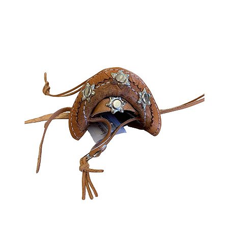 Chaveiro Lembrancinha Chapéu Lampião - Escuro - 7,5x6cm - 1 unidade - Rizzo