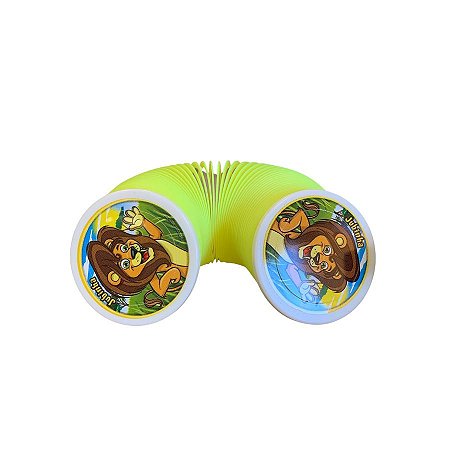 Lembrancinha Mola Maluca Brinquedo - Turma da Floresta - Amarelo - 7x6,5cm - 1 unidade - Rizzo