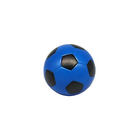 Brinquedo Mini Bola De Futebol de Espuma - Azul - 5cm - 1 unidade - Rizzo