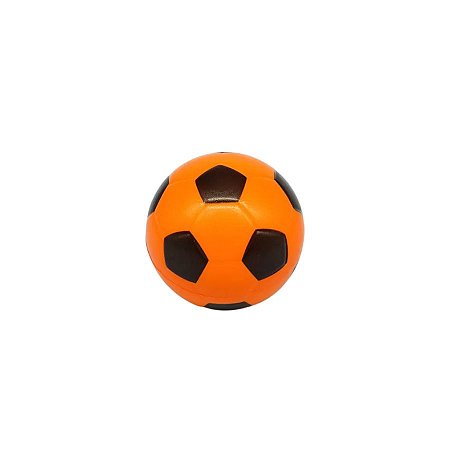 Brinquedo Mini Bola De Futebol de Espuma - Laranja - 5cm - 1 unidade - Rizzo