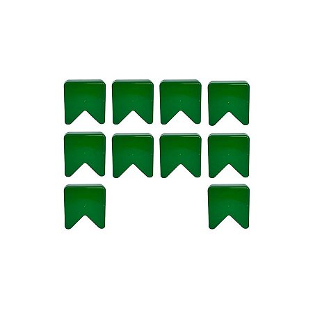 Caixinha Lembrancinha - Bandeirinha Verde - 5,5x5,5x3cm - 10 unidades - Rizzo