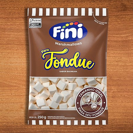 Marshmallows Para Fondue - Baunilha - 250g - 45 unidades - Fini - Rizzo