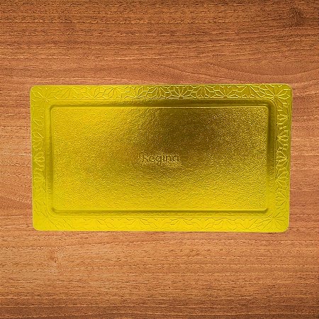 Cakeboard Retangular Dourado - 20x35cm - 1 unidade - Regina - Rizzo