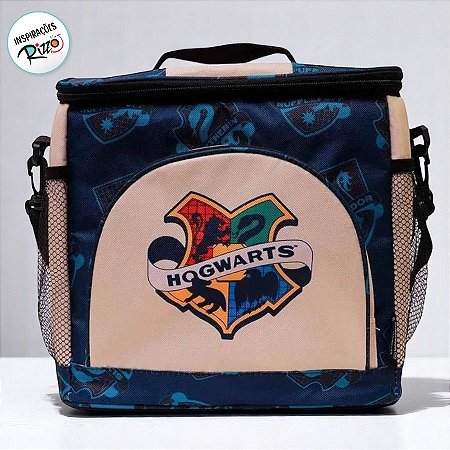 Bolsa Térmica Retangular - Hogwarts Harry Potter - 29x27cm - 1 unidade - Zona Criativa - Rizzo