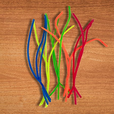 Hastes de Chenille 30cm - Neon - 100 unidades - Rizzo