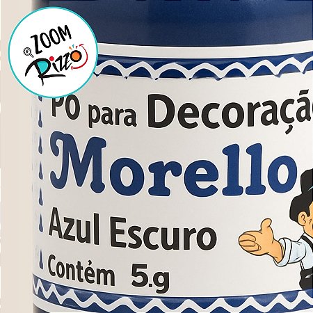 Pó para Decoração - Azul Escuro - 5g - 1 unidades - Morello - Rizzo