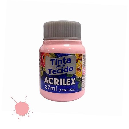 Tinta Para Tecido 37ml - Rosa Bebê - 1 unidade - Acrilex - Rizzo
