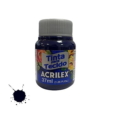 Tinta Para Tecido 37ml - Azul Marinho - 1 unidade - Acrilex - Rizzo