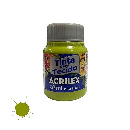 Tinta Para Tecido 37ml - Verde Pistache - 1 unidade - Acrilex - Rizzo