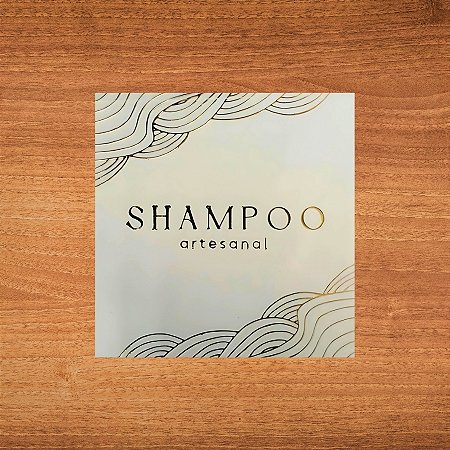 Adesivo Shampoo Gold - Ref.2348 - Hot Stamping - 4x4cm - 20 unidades - Stickr - Rizzo
