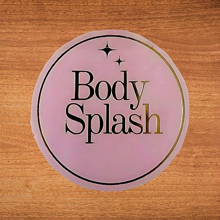 Adesivo Body Splash Pink - Ref.2358 - Hot Stamping - 4x4cm - 20 unidades - Stickr - Rizzo