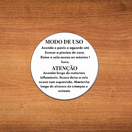 Adesivo Redondo Cuidados Com a Vela - 3x3cm - 50 Unidades - 50 unidades - Stickr - Rizzo