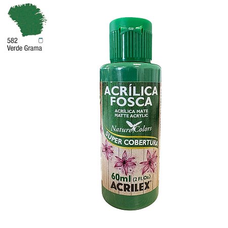 Tinta Acrílica Fosca 60ml - Verde Grama - 1 unidade - Acrilex - Rizzo