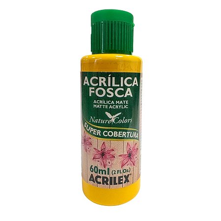Tinta Acrílica Fosca 60ml - Amarelo Ouro - 1 unidade - Acrilex - Rizzo