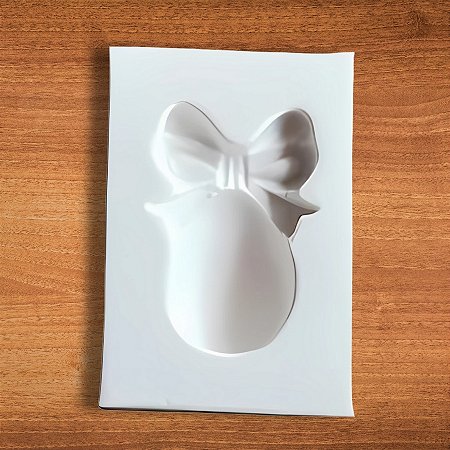 Molde De Silicone Ovo De Páscoa Com Laço - Ref. 32 - 1 unidades - Mazulli  - Rizzo