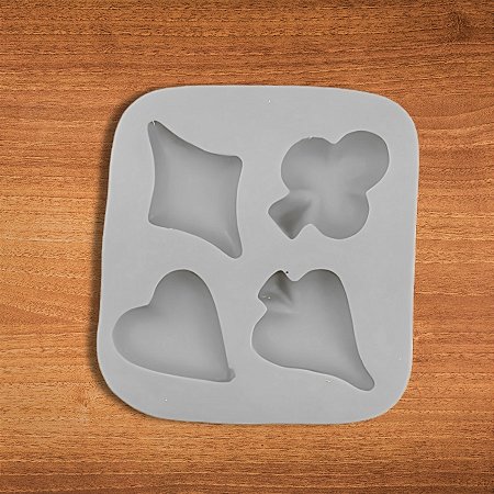 Molde De Silicone Naipes Baralho - Ref. 975 - 1 unidades - Mazulli  - Rizzo